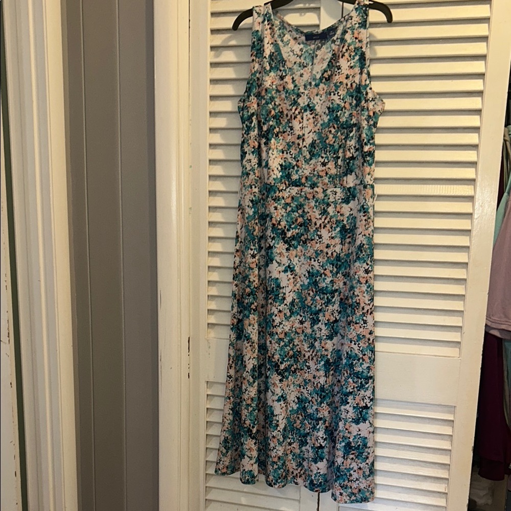 Apt. 9 Blue and Pink Halter Sundress Maxi